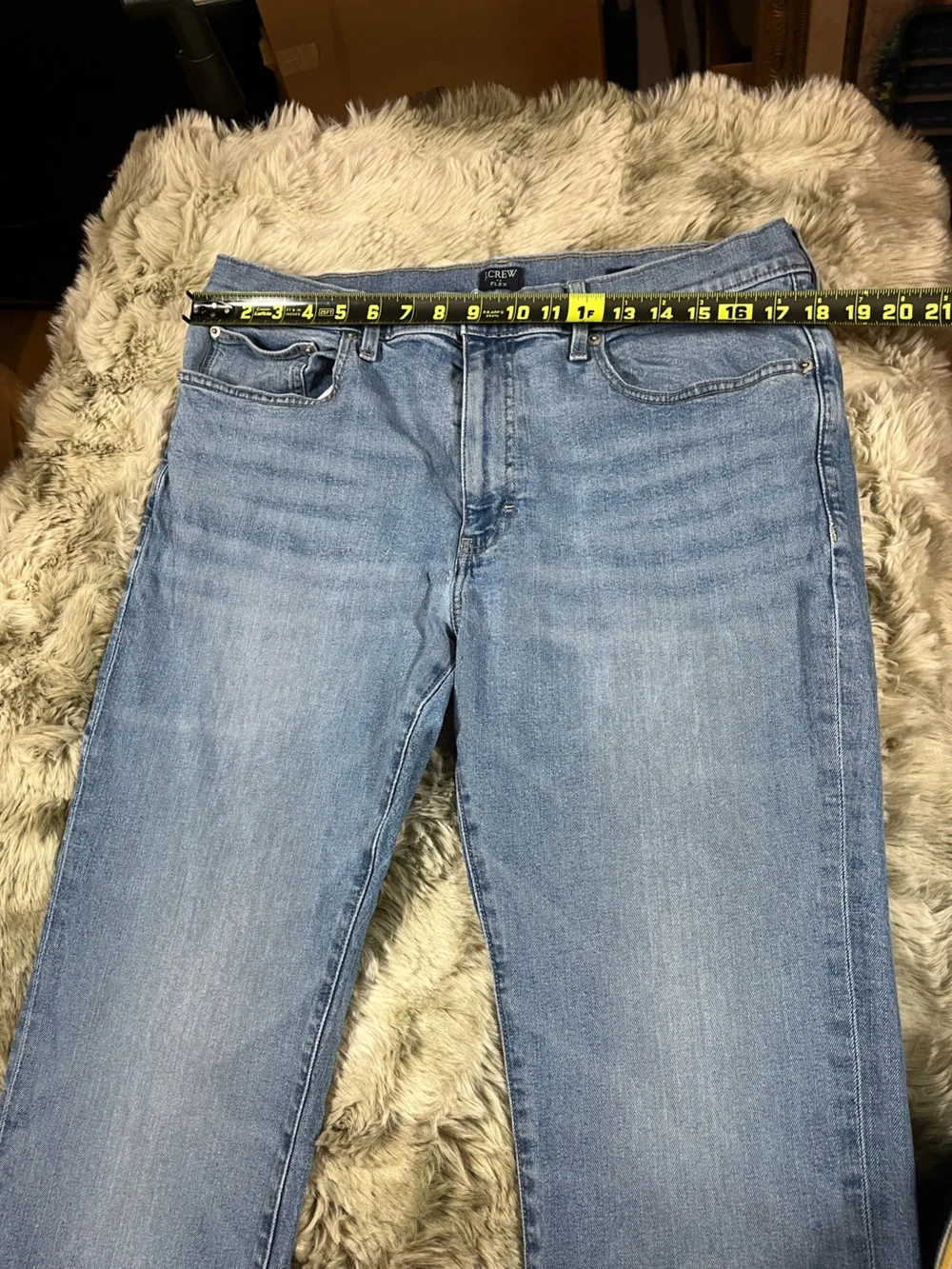 J. Crew Men's Light Blue Straight Jeans - 36wx30l